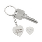 Photo Heart Keychain, Custom Photo Heart Keychain, Personalized Picture Heart Keychain, Engraved Photo Heart Pendant, Custom Gift for Her, Valentine Gift
