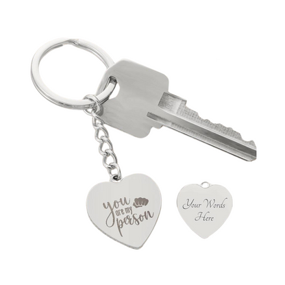 Photo Heart Keychain, Custom Photo Heart Keychain, Personalized Picture Heart Keychain, Engraved Photo Heart Pendant, Custom Gift for Her, Valentine Gift