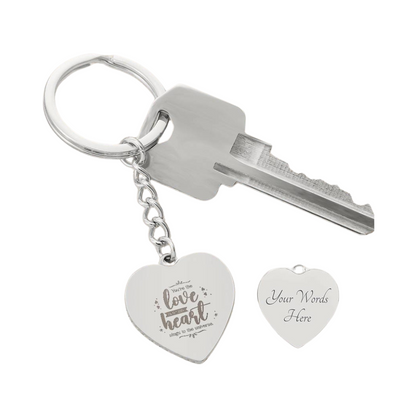 Photo Heart Keychain, Custom Photo Heart Keychain, Personalized Picture Heart Keychain, Engraved Photo Heart Pendant, Custom Gift for Her, Valentine Gift