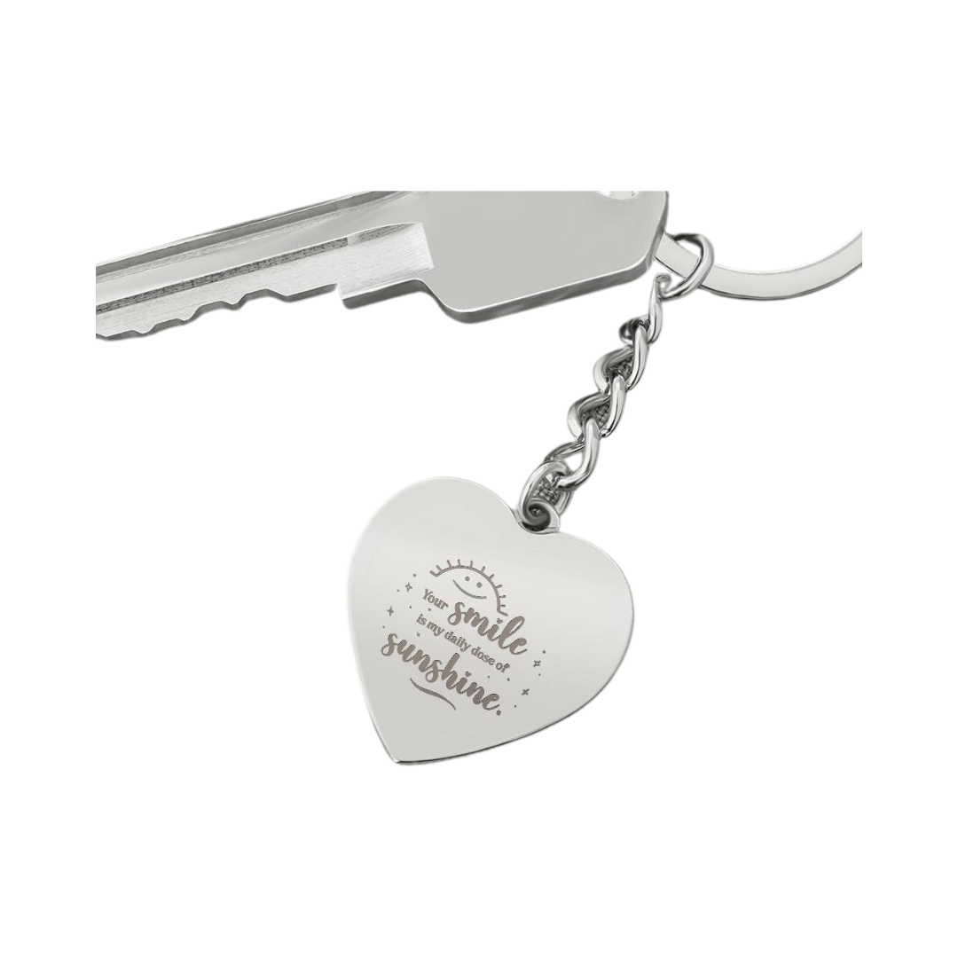Photo Heart Keychain, Custom Photo Heart Keychain, Personalized Picture Heart Keychain, Engraved Photo Heart Pendant, Custom Gift for Her, Valentine Gift