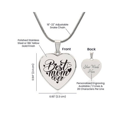 Surprise your loved one by giving them this sweet Engraved Heart Necklace! It's a classic and heartfelt jewelry piece that is sure be treasured