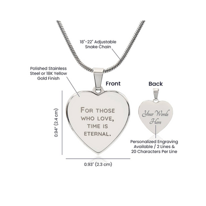 Surprise your loved one by giving them this sweet Engraved Heart Necklace! It's a classic and heartfelt jewelry piece that is sure be treasured.