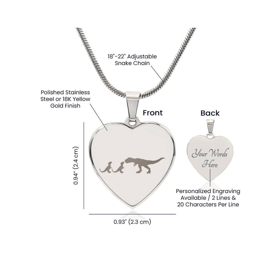 Surprise your loved one by giving them this sweet Engraved Heart Necklace! It's a classic and heartfelt jewelry piece that is sure be treasured.&nbsp;
