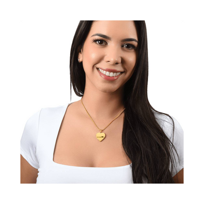 Surprise your loved one by giving them this sweet Engraved Heart Necklace! It's a classic and heartfelt jewelry piece that is sure be treasured.