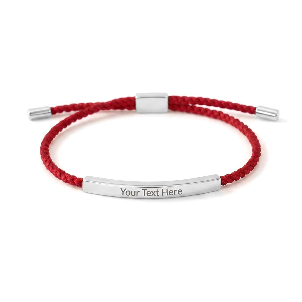 Celebrate life’s most meaningful moments with a piece that is as unique as the person wearing it. Whether it's a message for a loved one or a bold statement of your own, this bracelet turns sentiment into a wearable work of art.