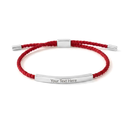 Celebrate life’s most meaningful moments with a piece that is as unique as the person wearing it. Whether it's a message for a loved one or a bold statement of your own, this bracelet turns sentiment into a wearable work of art.