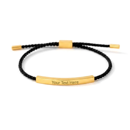 Celebrate life’s most meaningful moments with a piece that is as unique as the person wearing it. Whether it's a message for a loved one or a bold statement of your own, this bracelet turns sentiment into a wearable work of art.