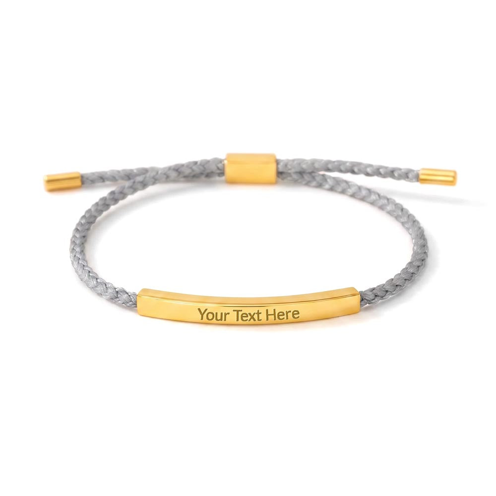 Celebrate life’s most meaningful moments with a piece that is as unique as the person wearing it. Whether it's a message for a loved one or a bold statement of your own, this bracelet turns sentiment into a wearable work of art.