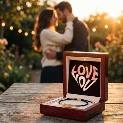 Celebrate life’s most meaningful moments with a piece that is as unique as the person wearing it. Whether it's a message for a loved one or a bold statement of your own, this bracelet turns sentiment into a wearable work of art.