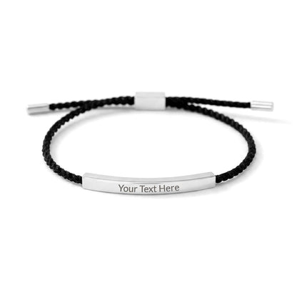 Celebrate life’s most meaningful moments with a piece that is as unique as the person wearing it. Whether it's a message for a loved one or a bold statement of your own, this bracelet turns sentiment into a wearable work of art.