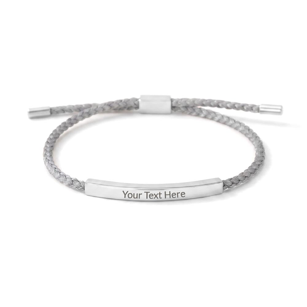 Celebrate life’s most meaningful moments with a piece that is as unique as the person wearing it. Whether it's a message for a loved one or a bold statement of your own, this bracelet turns sentiment into a wearable work of art.