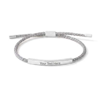 Celebrate life’s most meaningful moments with a piece that is as unique as the person wearing it. Whether it's a message for a loved one or a bold statement of your own, this bracelet turns sentiment into a wearable work of art.