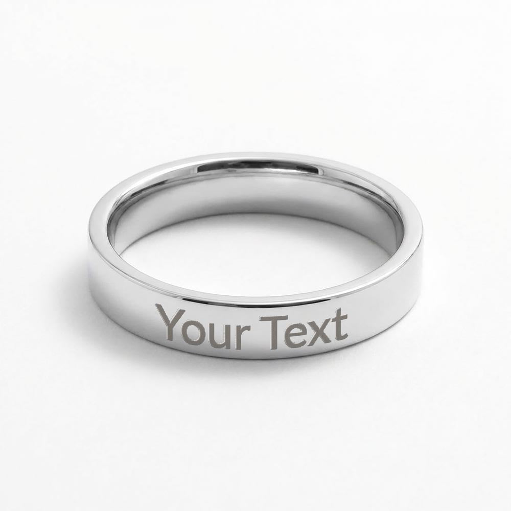 Make it meaningful. Surprise her with a custom engraved ring she'll treasure forever!
The Engraved Women's Ring lets you add a heartfelt personal touch with a custom message engraved right onto the band — up to 25 characters of anything meaningful. 