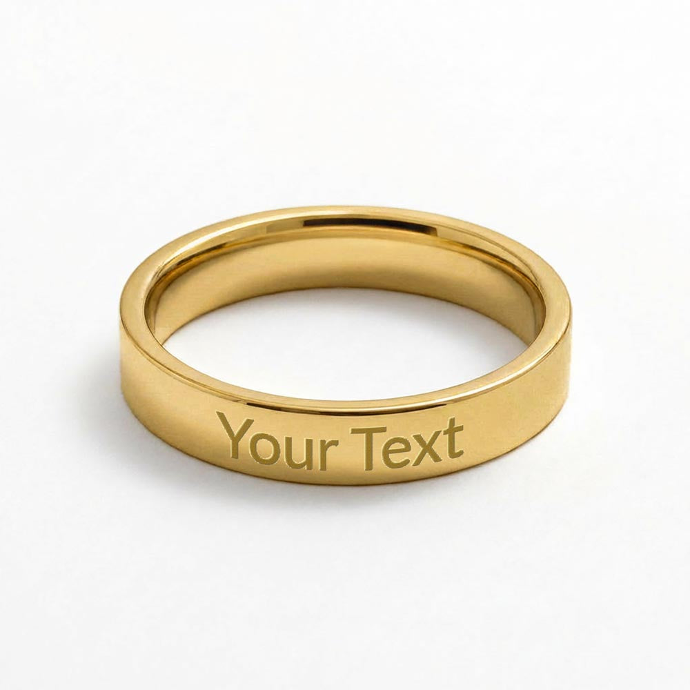 Make it meaningful. Surprise her with a custom engraved ring she'll treasure forever!
The Engraved Women's Ring lets you add a heartfelt personal touch with a custom message engraved right onto the band — up to 25 characters of anything meaningful. 