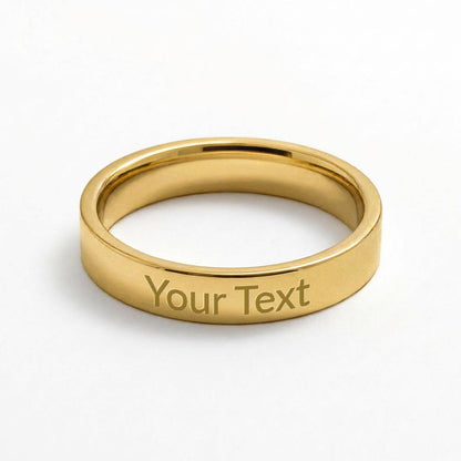 Make it meaningful. Surprise her with a custom engraved ring she'll treasure forever!
The Engraved Women's Ring lets you add a heartfelt personal touch with a custom message engraved right onto the band — up to 25 characters of anything meaningful. 