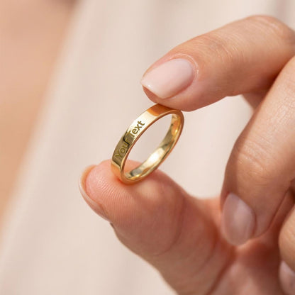 Make it meaningful. Surprise her with a custom engraved ring she'll treasure forever!
The Engraved Women's Ring lets you add a heartfelt personal touch with a custom message engraved right onto the band — up to 25 characters of anything meaningful. 