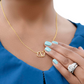 Everlasting Love Necklace, Infinity Necklace, 10K solid yellow gold, Women Necklace, Interlocking Heart Pendant, Valentine Gift for Her