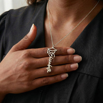 Celebrate a once-in-a-lifetime achievement with a keepsake they’ll treasure forever. Our Graduation Name Necklace is a meaningful and stylish way to honor their hard work, perseverance, and success.