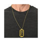 Graphic Dog Tag Pendant + Necklace - Bull, Personalized Military Dog tag, Men Engraved Necklace, Personalized jewelry gift for him