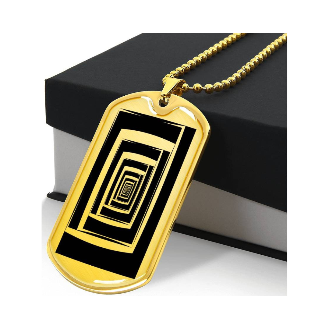 Graphic Dog Tag Pendant + Necklace - Bull, Personalized Military Dog tag, Men Engraved Necklace, Personalized jewelry gift for him