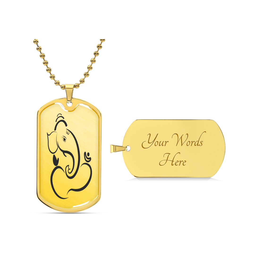 Graphic Dog Tag Pendant + Necklace - Bull, Personalized Military Dog tag, Men Engraved Necklace, Personalized jewelry gift for him