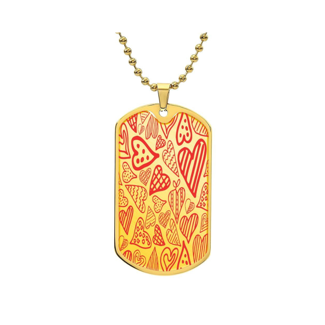Graphic Dog Tag Pendant + Necklace - Bull, Personalized Military Dog tag, Men Engraved Necklace, Personalized jewelry gift for him