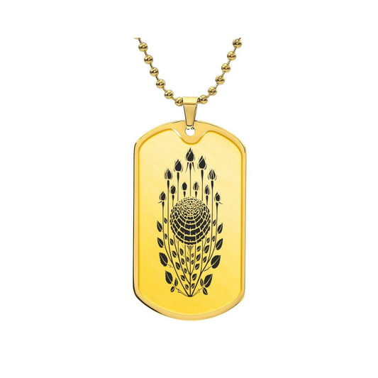 Graphic Dog Tag Pendant + Necklace - Bull, Personalized Military Dog tag, Men Engraved Necklace, Personalized jewelry gift for him