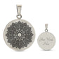 Graphic Circle Pendant + Necklace - Abstract Mandala 19
