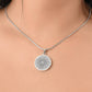 Graphic Circle Pendant + Necklace - Abstract Mandala