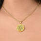 Graphic Circle Pendant + Necklace - Abstract Mandala 9