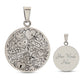 Graphic Circle Pendant + Necklace - Love Valentine
