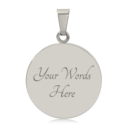 Graphic Circle Pendant + Necklace - Zodiac