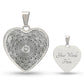 Graphic Heart Pendant + Necklace - Abstract Mandala