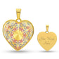Graphic Heart Pendant + Necklace - Digital Abstract Art