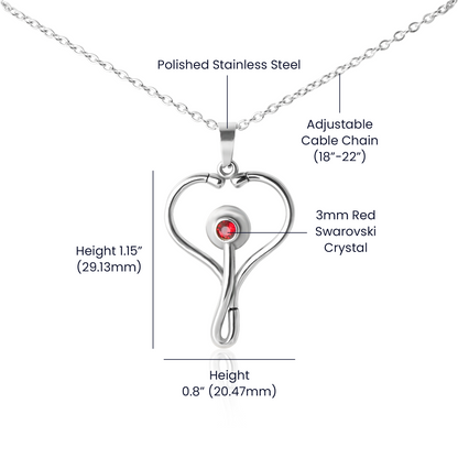 Celebrate our health care workers and all they do with a gift that reflects their career. Our adorable Stethoscope Necklace is the perfect choice for nurses, doctors, specialists, and anyone in the medical field!