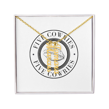 Personalized 2 Vertical Name Necklace