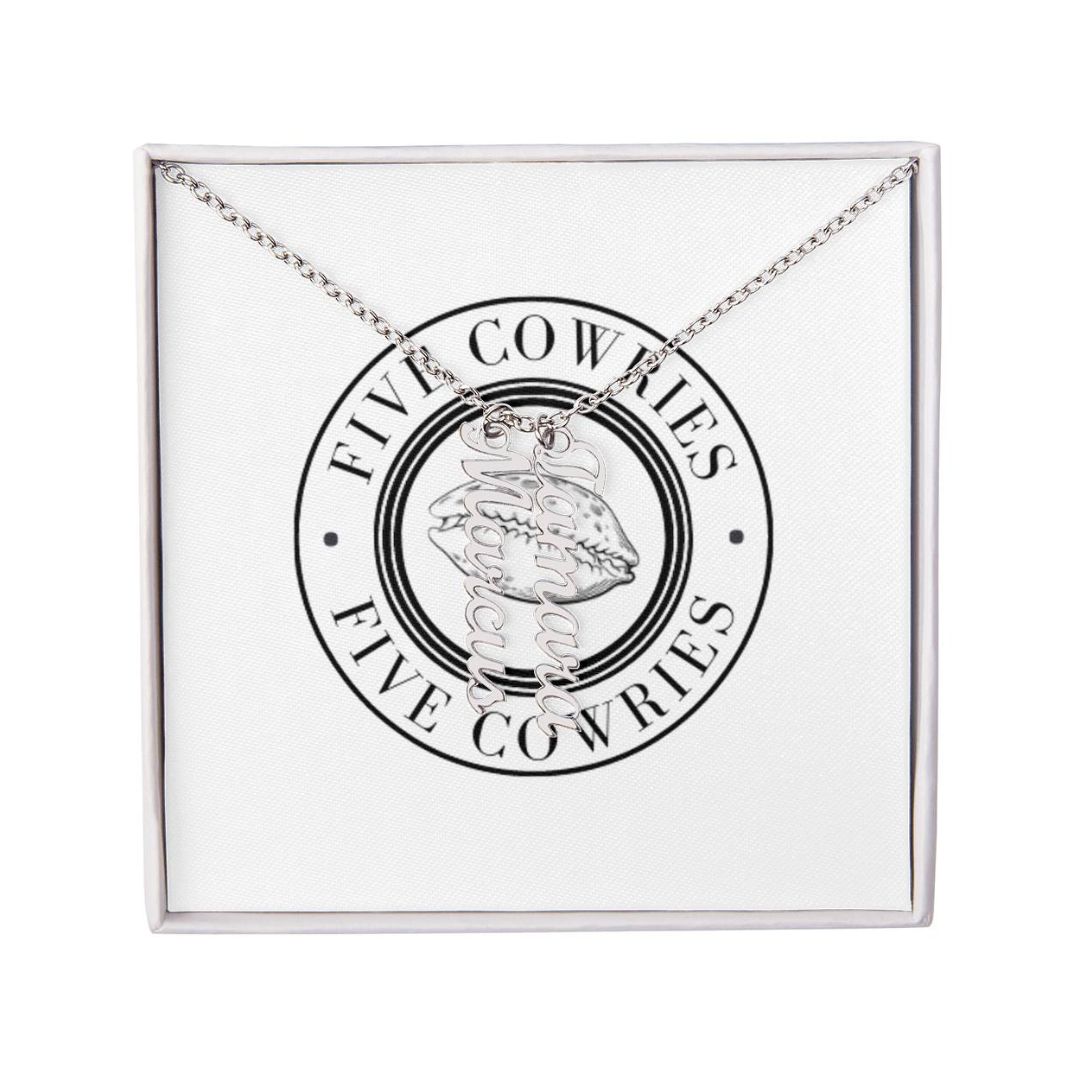 Personalized 2 Vertical Name Necklace