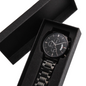 A personalized gift that can withstand constant use, this Customizable Engraved Black Chronograph Watch is the perfect gift for all the special men in your life. A thoughtful groomsmen gift, an anniversary memento, or a long-lasting keepsake for Father’s Day - it's a versatile piece sure to warm hearts and create smiles.