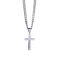 Personalized Cross Pendant With Cuban Link Necklace, Unisex Cross Stainless Steel Jewelry, Engraved Birthday Gift for him, Valentine Gift