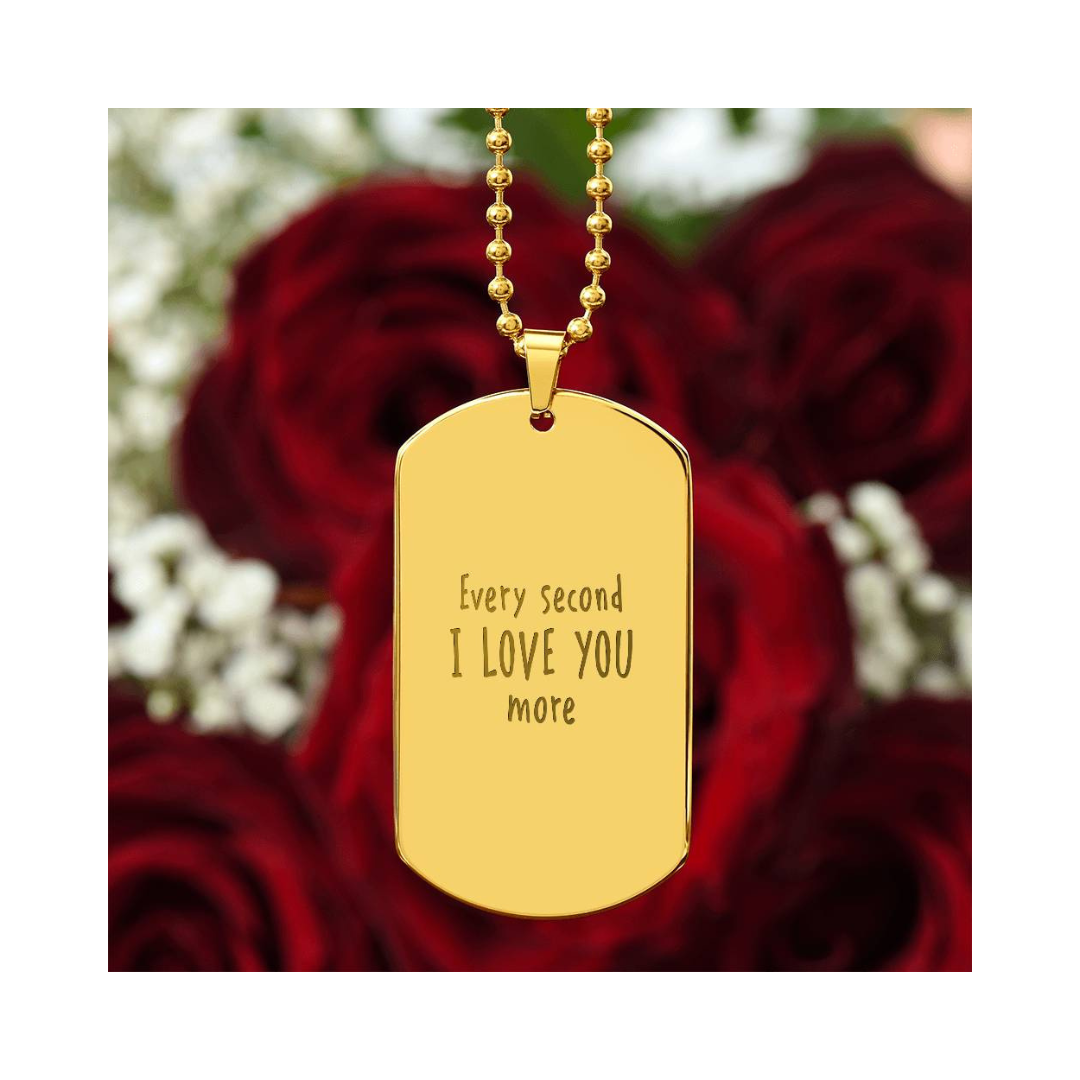 Personalized Handwritten Message Engraved Dog Tag Necklace, customized gift, gifts for him, military dog tag, personalized gift, custom necklace, fathers day gift, keepsake gift