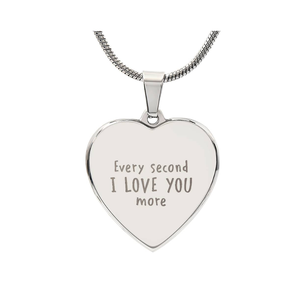 Surprise your loved one by giving them this sweet Engraved Heart Necklace! It's a classic and heartfelt jewelry piece that is sure be treasured.