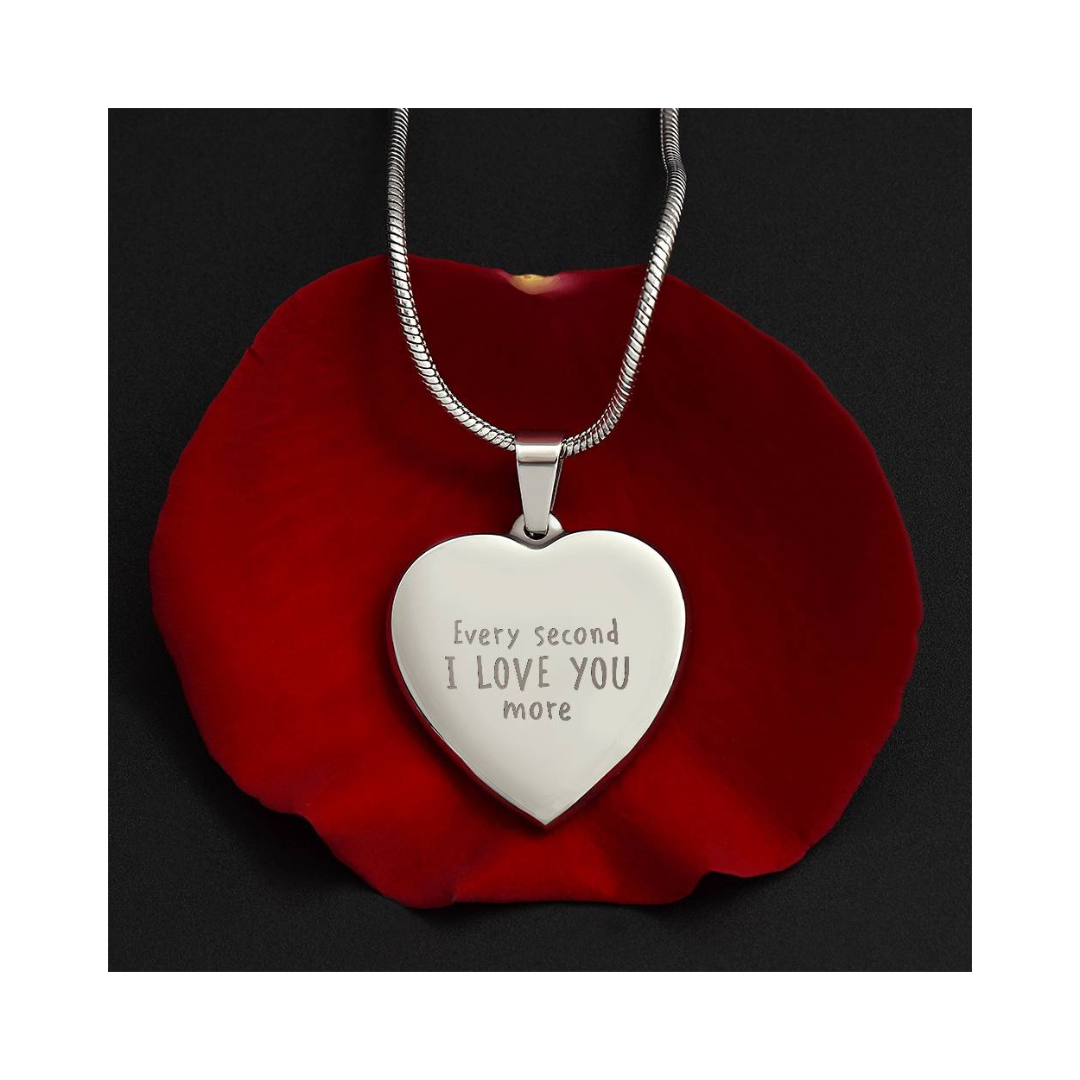 Surprise your loved one by giving them this sweet Engraved Heart Necklace! It's a classic and heartfelt jewelry piece that is sure be treasured.