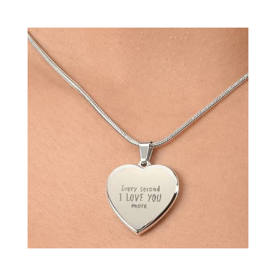 Surprise your loved one by giving them this sweet Engraved Heart Necklace! It's a classic and heartfelt jewelry piece that is sure be treasured.