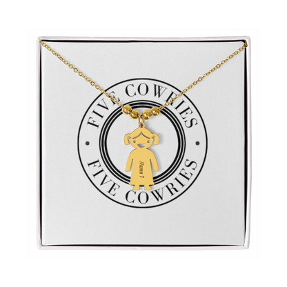 Personalized Kid Charm Necklace, Engraved Handmade Jewelry, Custom Keepsake Necklace, Boy or Girl Name Pendant, Gift for mom, Gift for her