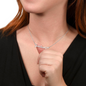 Name Necklace With Heart, Personalized Name Pendant, Love Name Necklace, Custom Name Jewelry, Mothers Day Gift, Valentine Gift for Her