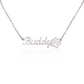 Name Necklace With Paw, Personalized Dog Name Necklace, Pet Name Jewelry, Custom Name Pendant, Keepsake Necklace, Pet Memorial Gift for her