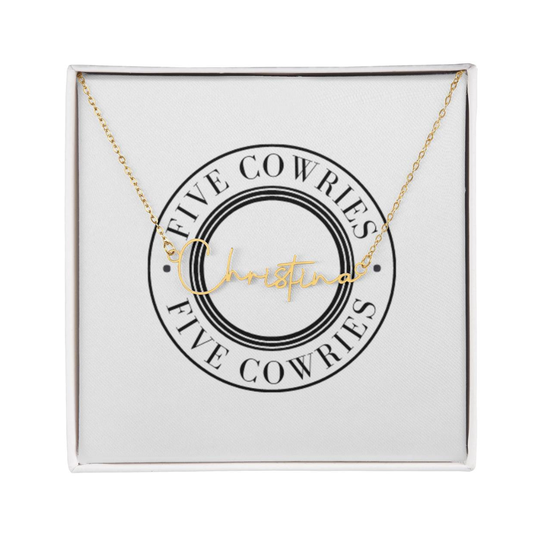 Signature Style Name Necklace, Personalized Name Jewelry, Custom Name Pendant, Mothers Day Gift, Valentine Gift for Her, Birthday Gift