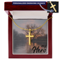 Wear your faith proudly with this Personalized Cross Necklace. Perfect for special occasions or everyday wear, our Personalized Cross Necklace is a wonderful gift idea for you or your loved one.