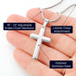 Wear your faith proudly with this Personalized Cross Necklace. Perfect for special occasions or everyday wear, our Personalized Cross Necklace is a wonderful gift idea for you or your loved one.