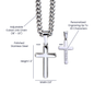 Personalized Artisan Cross Pendant With Cuban Link Chain